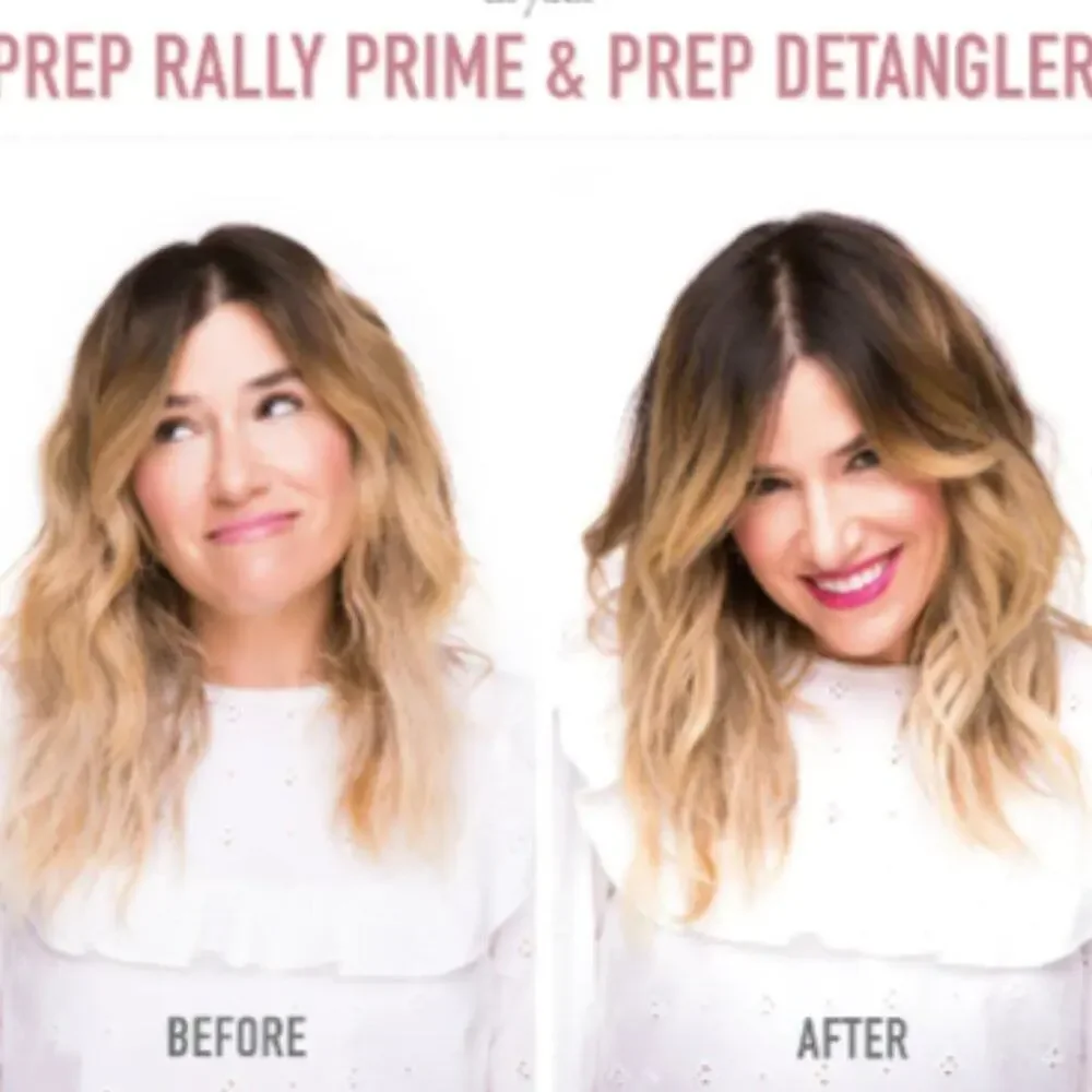 NEW DRYBAR Prep Rally Prime & Prep Detangler Noir Hair Heat Protect